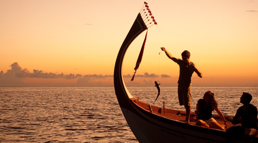 Sunset Fishing at Fiyavalhu Maldives