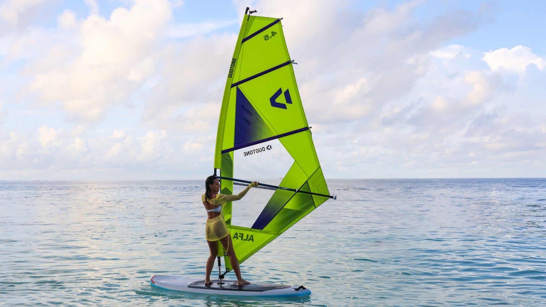 Windsurfing at Fiyavalhu Maldives